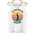 I'd Rather Be Golfing Golfer スポーツアパレル ゴルフ メンズ タンクトップ