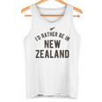 I'd Rather Be In New Zealand Nz Fern Kiwi ギフト タンクトップ