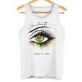 Junenth まつげ アフリカの目 美しい タンクトップ