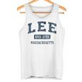 Lee Massachusetts Ma ビンテージスポーツデザイン ネイビー 長袖tシャツ タンクトップ