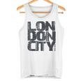 I Love London、クールでレトロなロンドンのファッショングラフィックデザイン。 タンクトップ