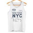 Nyc New York ヴィンテージ 航空会社タグ エアライナー フライングトラベル 長袖tシャツ タンクトップ