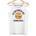 Powered By Burgers ファーストフード愛好家 面白いビーフバーガー タンクトップ