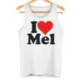 アイ・ラブ・ハート・メル・メルビン・メラニー・メリンダ・メリッサ・メロディ タンクトップ