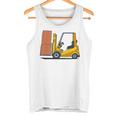 キッズ フォークリフト車両工事現場掘削機建設作業員 男の子 タンクトップ