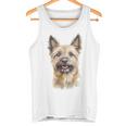 ケアンテリア 犬 グラフィック ペット アートワーク ケアンテリア タンクトップ