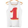タイポグラフィ 第1番 数字 1 タンクトップ