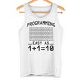 バイナリコーディングプログラミング 1110 バイナリコード タンクトップ