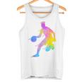 バスケットボール カラフル スプラッター ティーン ガールズ バスケットボール コーチ タンクトップ