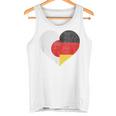日本 ドイツ 国旗 ハート サッカー タンクトップ