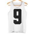 番号9 ナインスポーツジャージ 誕生日年齢 ラッキーナンバーブラック タンクトップ