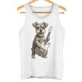 面白いtシャツ シュナウザー 犬 ギター イヌ メンズ 犬好き グッズ かわいい おもしろ 面白い 服 ネタ タンクトップ