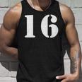 16番 16番 番号付き タンクトップ 彼への贈り物