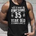 35歳の誕生日プレゼントは私に35年かかりました 良い 面白い 35歳 タンクトップ 彼への贈り物