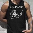 4545135、面白いゴリラリフティングスクワットベンチプレスジム数学 タンクトップ 彼への贈り物