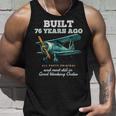 76年前に建てられた古いヴィンテージ飛行機76歳の誕生日男性。 タンクトップ 彼への贈り物
