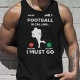 American Football Calling I Must Go ファニーコーチ メンズ レディース タンクトップ 彼への贈り物