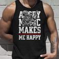 Angry Music Make Me Happy Heavy Metal Metalheads タンクトップ 彼への贈り物