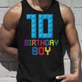 Building Bricks 10歳の誕生日 男の子 10年 マスタービルダー タンクトップ 彼への贈り物