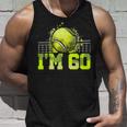 I'm 60 ラケット スポーツ テニス 選手 大人 還暦 タンクトップ 彼への贈り物
