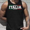 Italia Italian Flag Map Shield Badge Italy Sports Soccer Fan Tank Top Gifts for Him