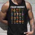 Italian Brainrot 面白いイタリアンブレインロットミームキャラクタ 長袖tシャツ タンクトップ 彼への贈り物