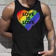 Lgbt Love Is Lovetシャツレトロハートゲイレズビアンプライド月間 タンクトップ 彼への贈り物