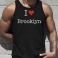 I Love Brooklyn With Heart ミニマリスト シンプル グラフィック タンクトップ 彼への贈り物