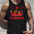 I Love Canada Cool Canada Bear & Chipmunk Cartoon Graphic タンクトップ 彼への贈り物