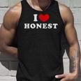 I Love Honest 私は愛する Honest タンクトップ 彼への贈り物