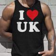 I Love Uk Initials I Heart UK First Last Name U K タンクトップ 彼への贈り物