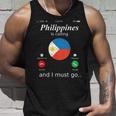 Philippines Is Calling And I Must Go フィリピン国旗シャツ タンクトップ 彼への贈り物