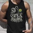 Pickleball Player 猫オーナーピックルボール キティ好きの服 タンクトップ 彼への贈り物