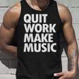 Quit Work Make Music 半袖 タンクトップ 彼への贈り物
