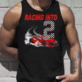 Racing Into 2Nd Birthday レースカー 2歳 幼児 男の子 タンクトップ 彼への贈り物
