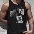 Sneaky フレンチブルドッグ ドッグ ドッグ フレンチ ポッキング ヘッド フェイス 長袖tシャツ タンクトップ 彼への贈り物