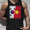 South Korea Vietnam Half Flag South Korean Vietnamese Jersey Tank Top Gifts for Him