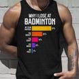 Why I Lose At Badminton 面白い言い訳 シャトルコック バーディー タンクトップ 彼への贈り物