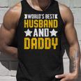 World's Best Husband And Daddy レトロ ヴィンテージ インスピレーション タンクトップ 彼への贈り物