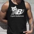 「Nyan Balance」ニャンバランス グラフィック かわいい ねこ タンクトップ 彼への贈り物