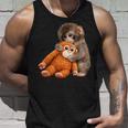 かわいいモンキーパンチ 日本の赤ちゃん猿 タンクトップ 彼への贈り物