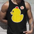 アヒル隊長ビッグプリント（横向き） タンクトップ 彼への贈り物