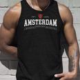 アムステルダム オランダ オランダ 国旗 紋章 ヴィンテージ タンクトップ 彼への贈り物