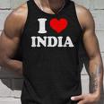インド I Heart India I Love India タンクトップ 彼への贈り物