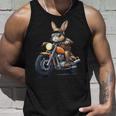 イースターデー バイク バニー ウサギ ヴィンテージ オートバイ 男の子 タンクトップ 彼への贈り物