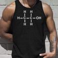 エタノールアルコール分子tシャツ化学ホワイトデザイン タンクトップ 彼への贈り物