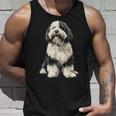 オールドイングリッシュシープドッグ 犬 ペット アートワーク オールドイングリッシュシープドッグ タンクトップ 彼への贈り物