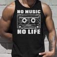 カセット No Music No Life Music Lover タンクトップ 彼への贈り物