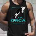 クジラと海を守るシャチ レトロなシャチのデザイン タンクトップ 彼への贈り物