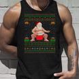 クリスマスセータースタイル サンタ相撲 アグリークリスマス 長袖tシャツ タンクトップ 彼への贈り物